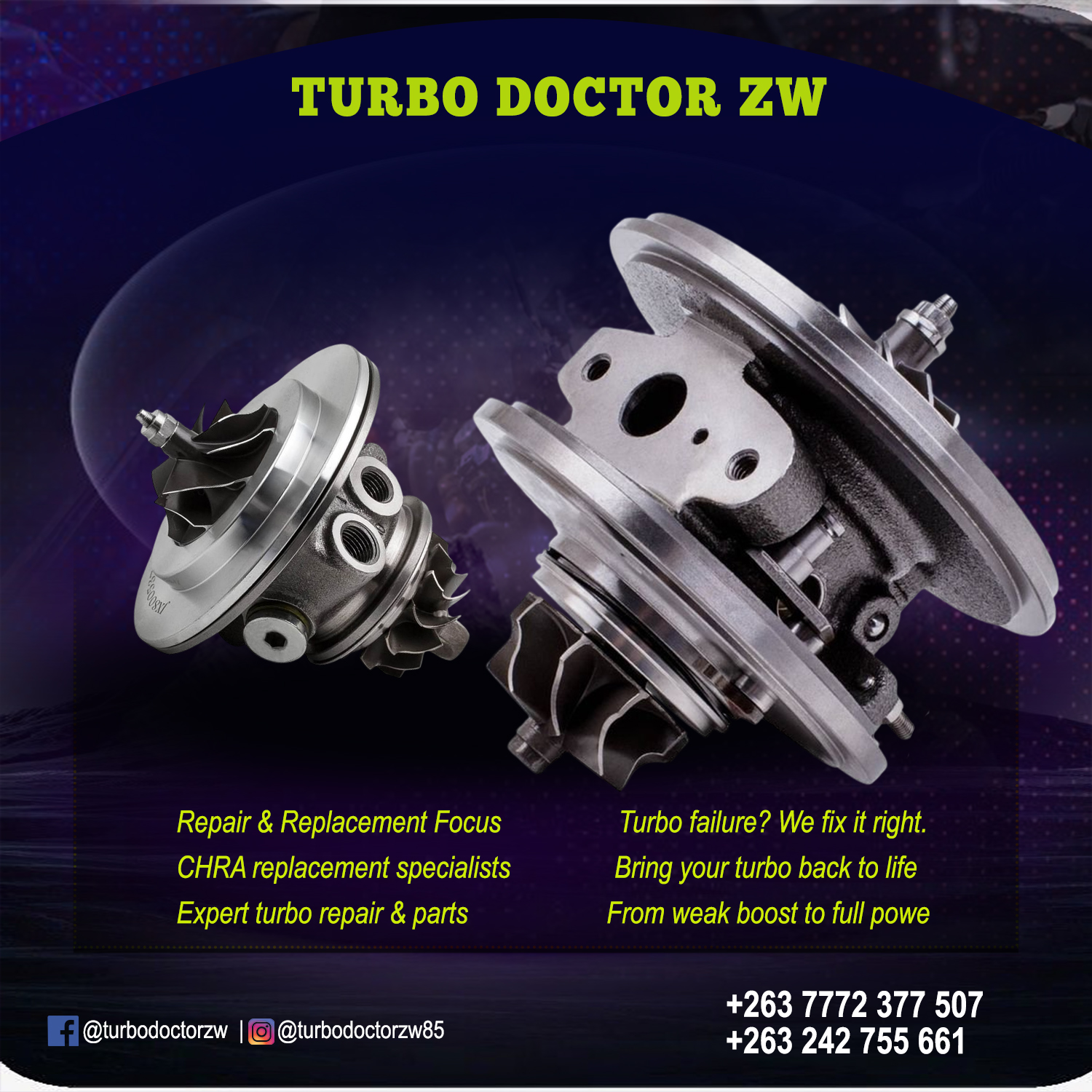 Turbo Cartridges Replacement